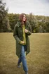 M&Co Khaki Green Diamond Quilted Coat - 18 Image 1