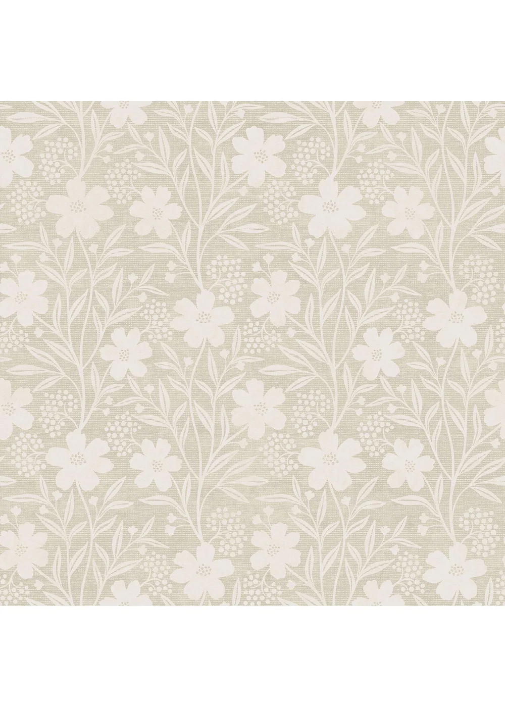Arthouse Berry Floral Neutral Wallpaper - One Size Image 1