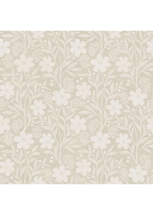 Arthouse Berry Floral Neutral Wallpaper - One Size Image 1