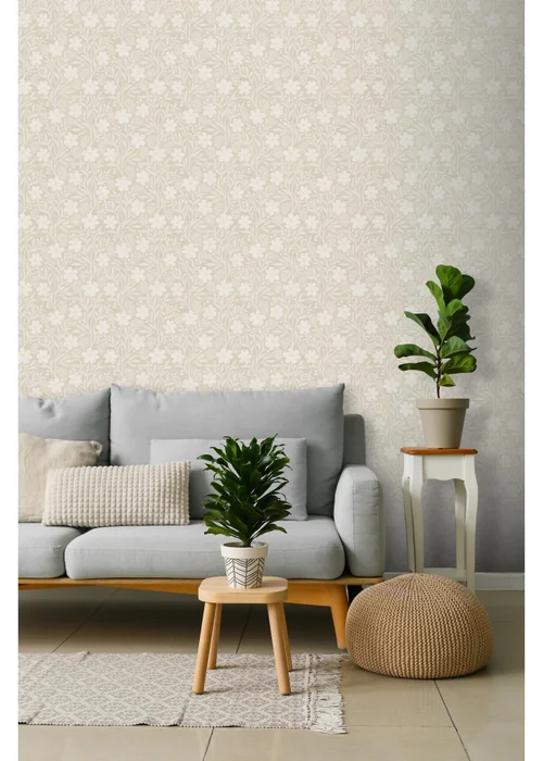 Arthouse Berry Floral Neutral Wallpaper - One Size Image 4