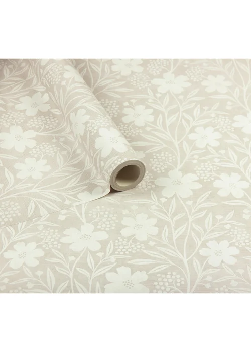 Arthouse Berry Floral Neutral Wallpaper - One Size Image 2