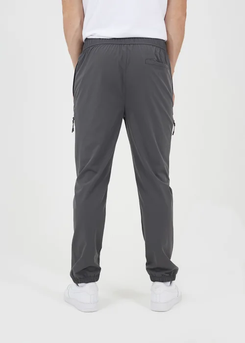 Brave Soul Dark Grey Straight Leg Elasticated Waist Trousers - L Image 2