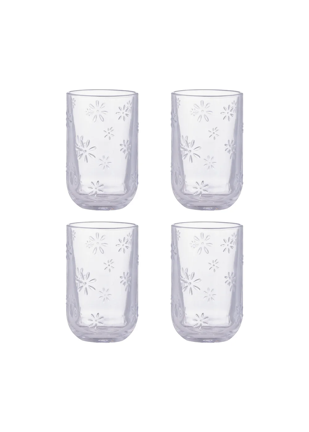 Ravenhead Daisy Glasses 45cl Set of 4 - One Size Image 1