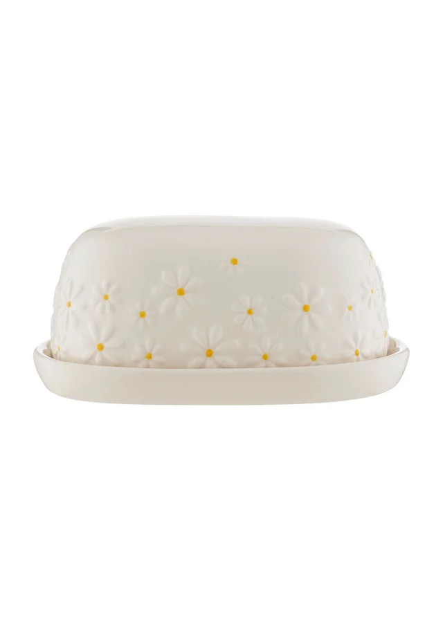 Price & Kensington Cream Daisy Butter Dish