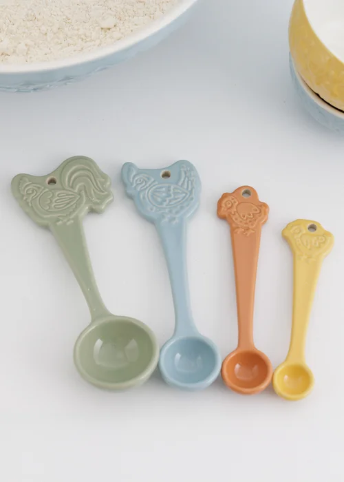 Mason Cash Home to Roost Measuring Spoons Set of 4 - One Size Image 4