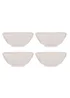 Price & Kensington Cream Daisy Set of 4 Cereal Bowls 16.5cm - One Size Image 1