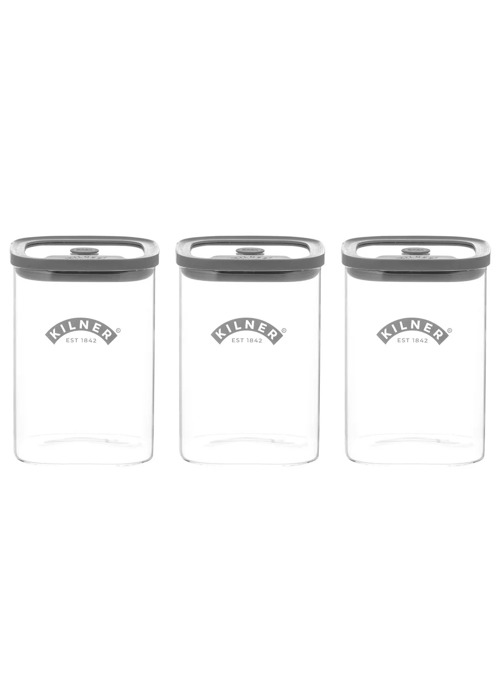 Kilner Fresh Storage Set of 3 Jars 1L - One Size Image 1