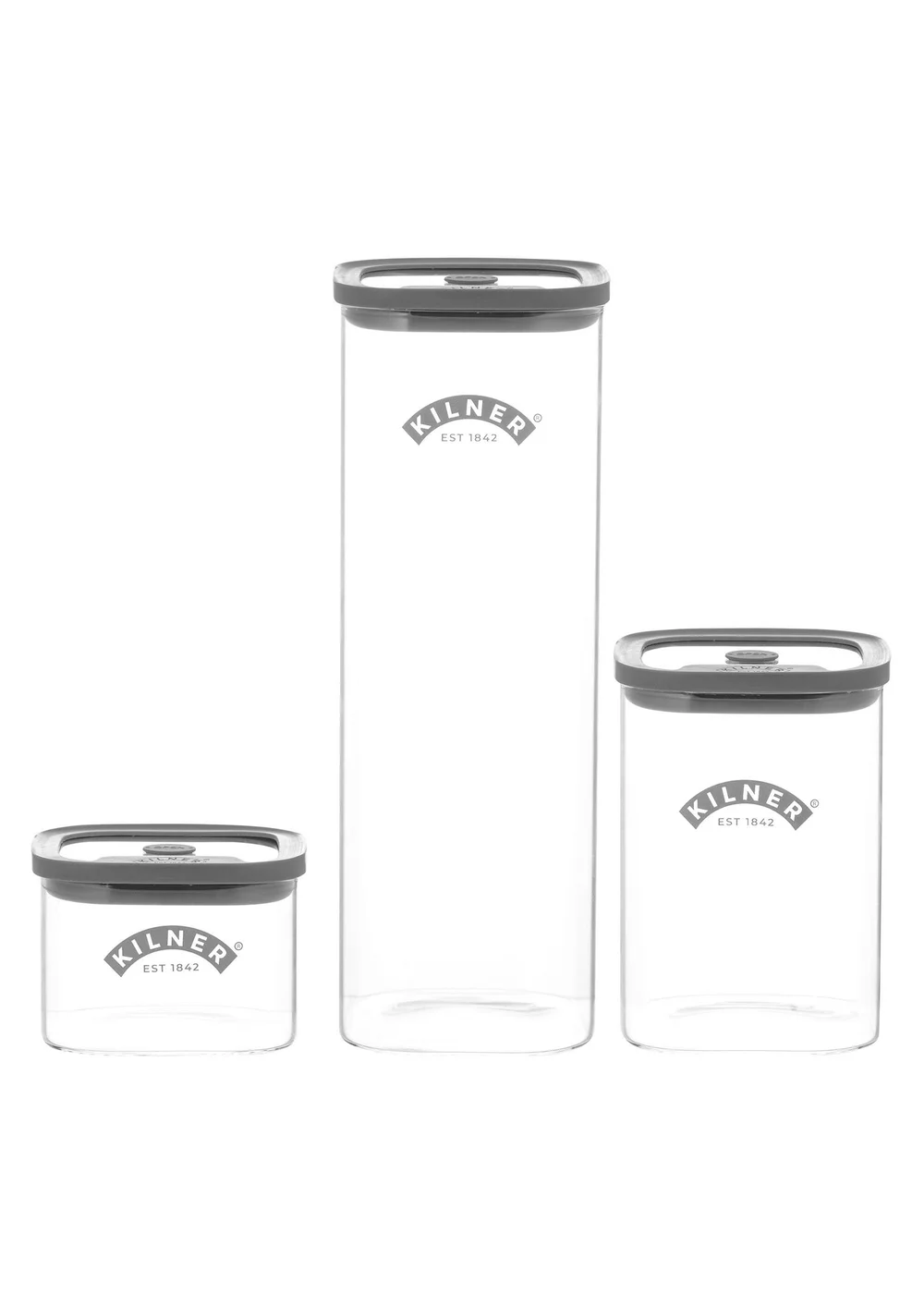 Kilner Fresh Storage Jars 3 Piece Pantry Set - One Size Image 1