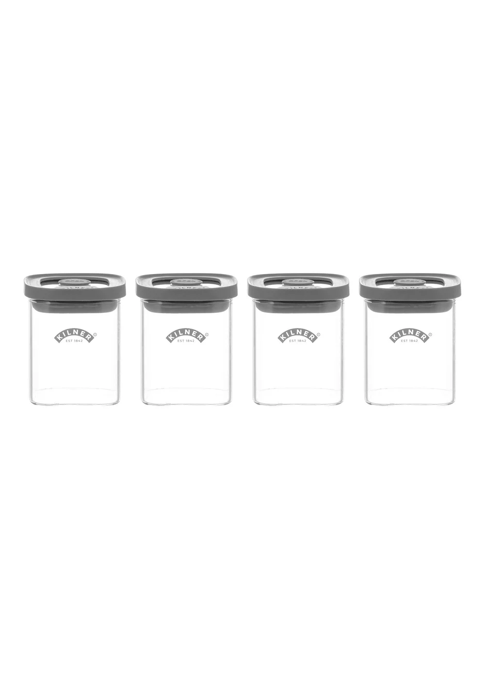 Kilner Fresh Storage 4 Piece Spice Jar Set 0.16L - One Size Image 1