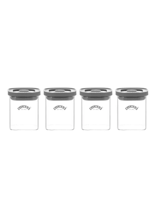 Kilner Fresh Storage 4 Piece Spice Jar Set 0.16L - One Size Image 1