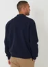 Threadbare Navy Brushed Bomber Jacket - L Image 2