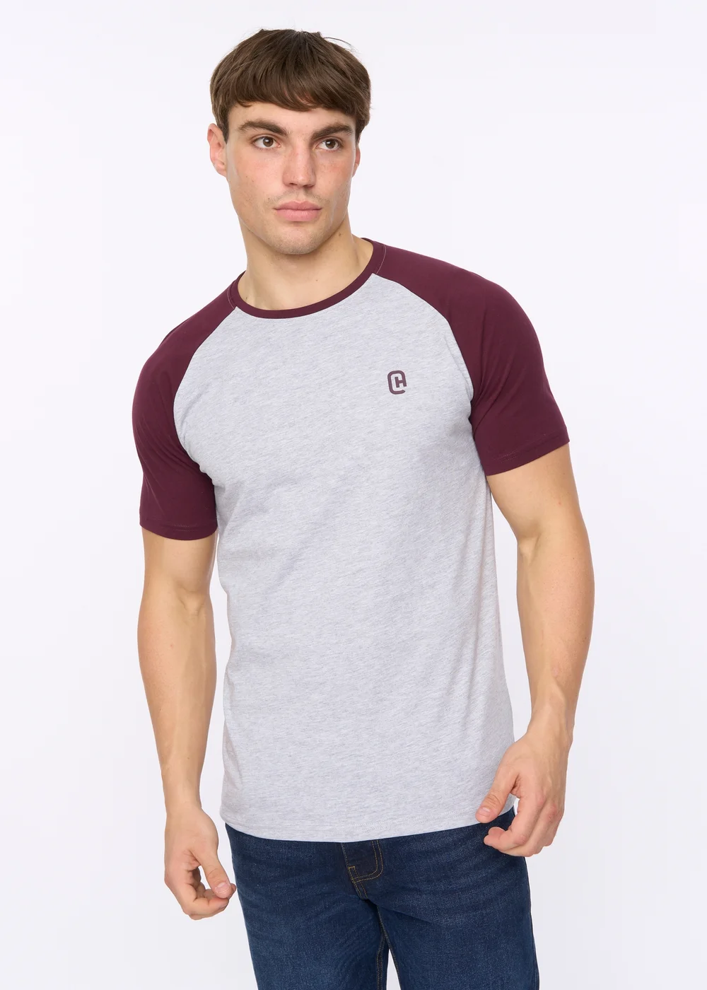 Crosshatch Grey Remison T-Shirt - Large Image 2