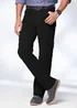 Cotton Traders Black Cotton Moleskin 5 Pocket Trousers - 44/L29 Image 1