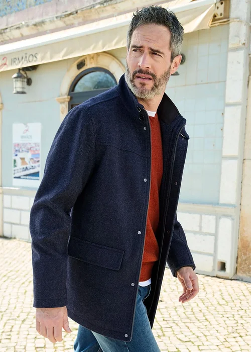 Cotton Traders Twilight Smart Brushed Wool Touch Coat - 3XL Image 1