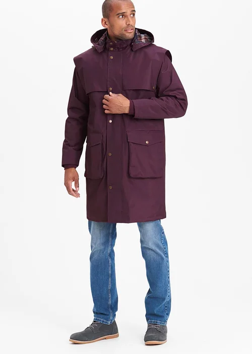 Cotton Traders Blackberry Windermere Waterproof Coat 40" - 4XL Image 4