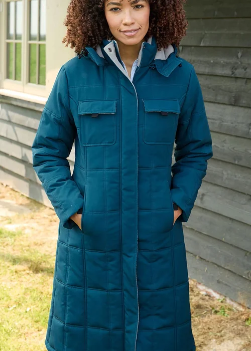 Cotton Traders Jade Long Padded Hooded Coat - 26 Image 4