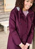 Cotton Traders Wine All-Weather Fleece Lined Waterproof Coat - 8 Image 3
