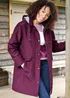 Cotton Traders Wine All-Weather Fleece Lined Waterproof Coat - 8 Image 1