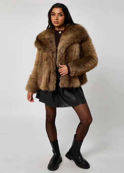 Urban Bliss Bear Faux Fur Jacket - 12 Image 3