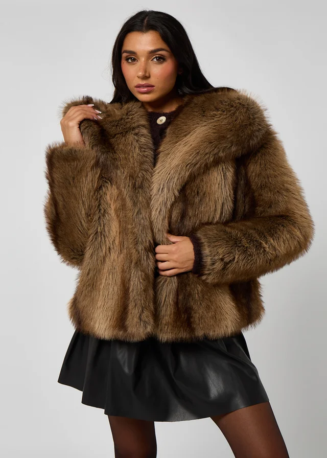 Urban Bliss Bear Faux Fur Jacket