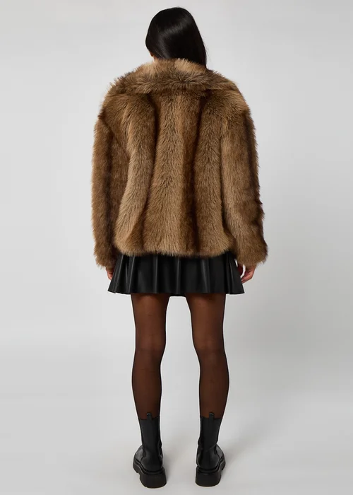 Urban Bliss Bear Faux Fur Jacket - 12 Image 4