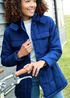 Cotton Traders Bright Cobalt Short Padded Hooded Coat - 24 Image 3