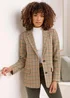 Cotton Traders Deep Khaki Check Blazer - 16 Image 2