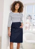 Cotton Traders Dark Denim Premium Pull-On Knee Length Skirt - Size 20 Clothing Image 1