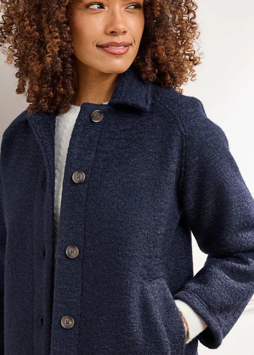 Cotton Traders Navy Fleece Jacket - 18 Image 3