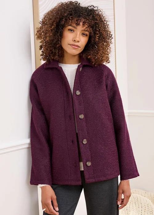 Cotton Traders Merlot Fleece Jacket - 16 Image 1