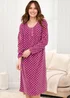 Cotton Traders Dark Rose 2 Pack Fleece Nightdresses - Size 26-28 Clothing Image 3