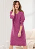 Cotton Traders Dark Rose 2 Pack Fleece Nightdresses - Size 26-28 Clothing Image 4