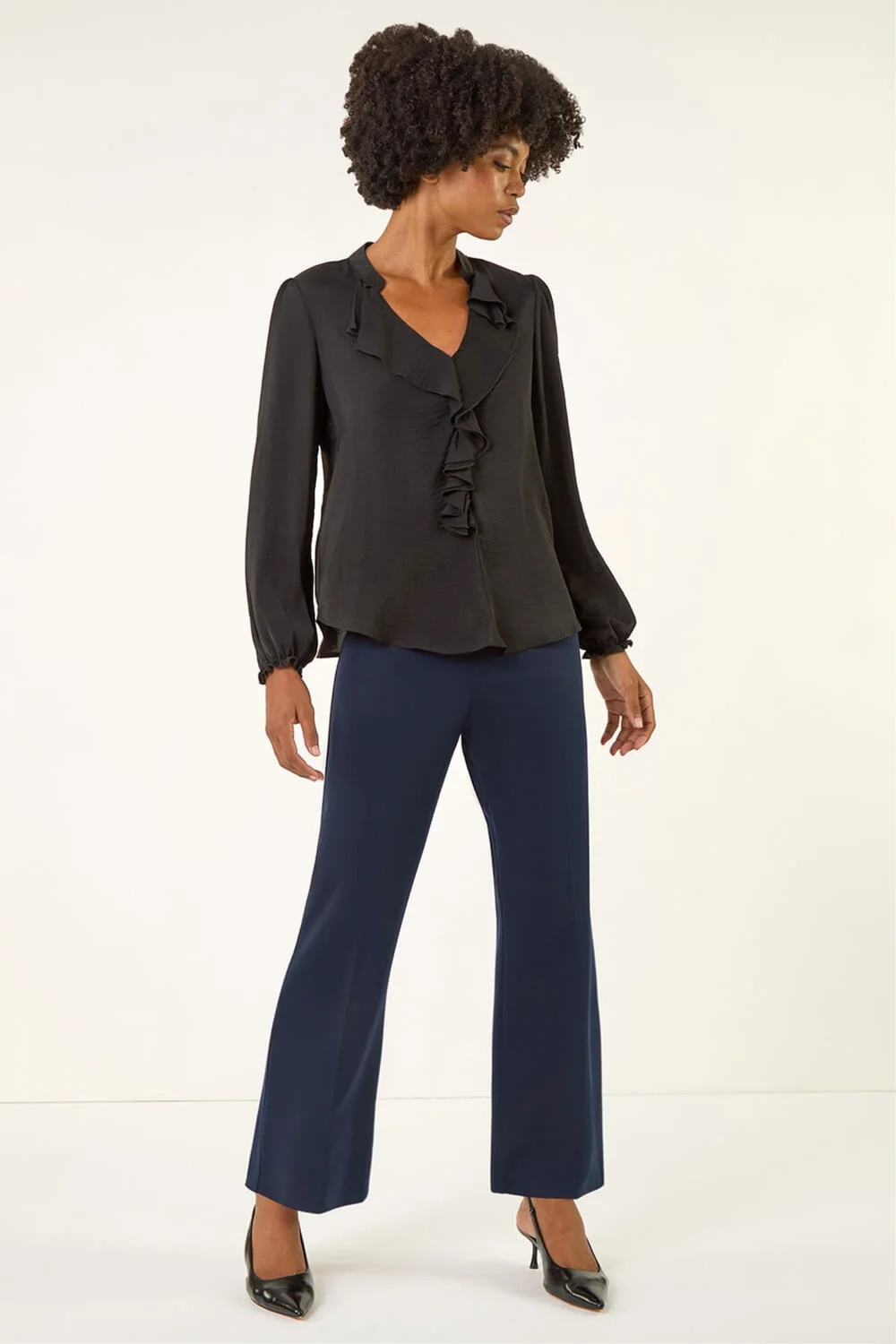 Roman Navy Straight Leg Ponte Trouser - 18 Image 2