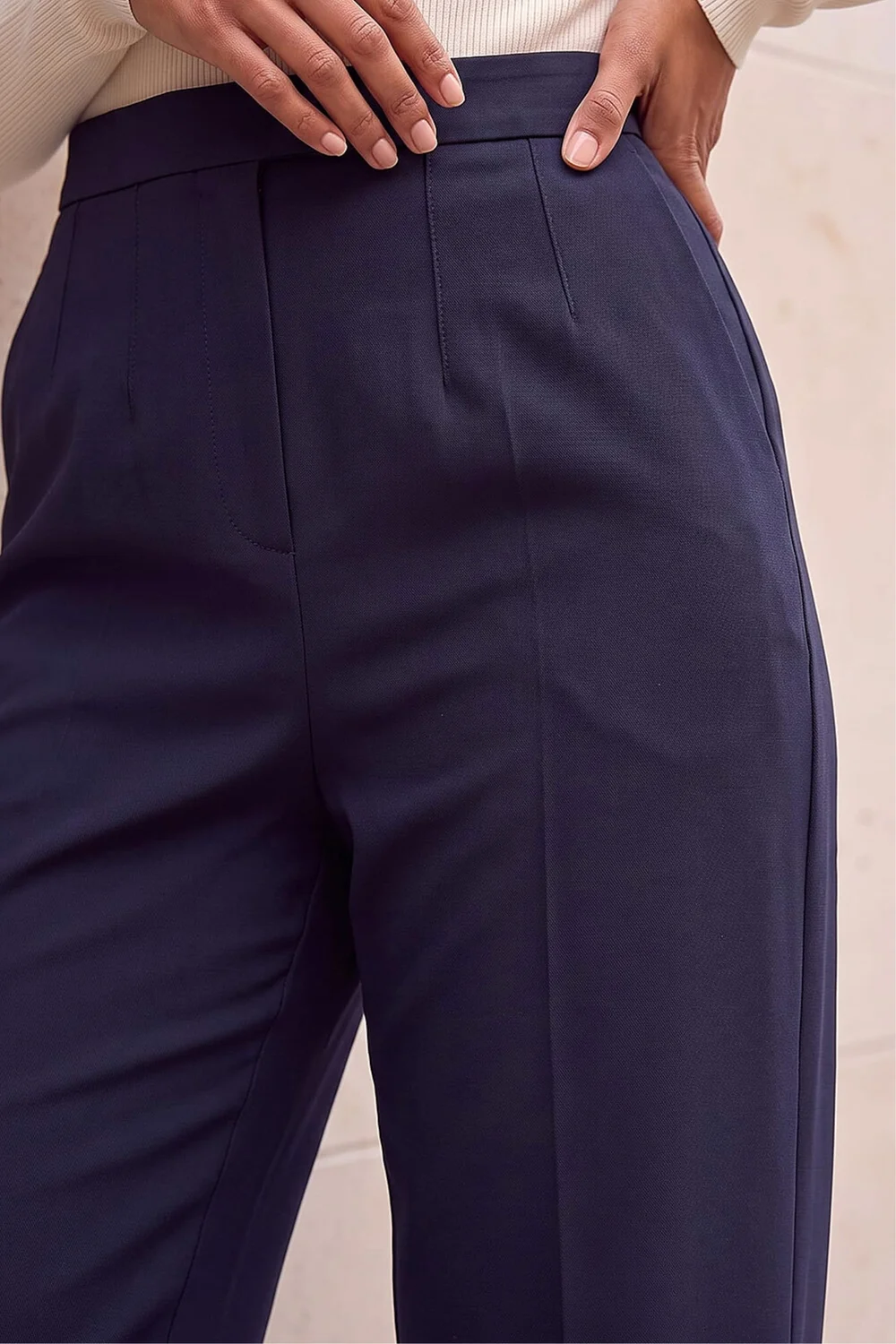 Roman Navy Straight Leg Ponte Trouser - 10 Image 4