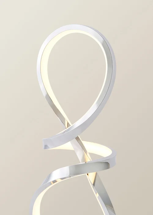 ValueLights Infinity Swirl Integrated LED Touch Dimmer Table Lamp - One Size Image 4