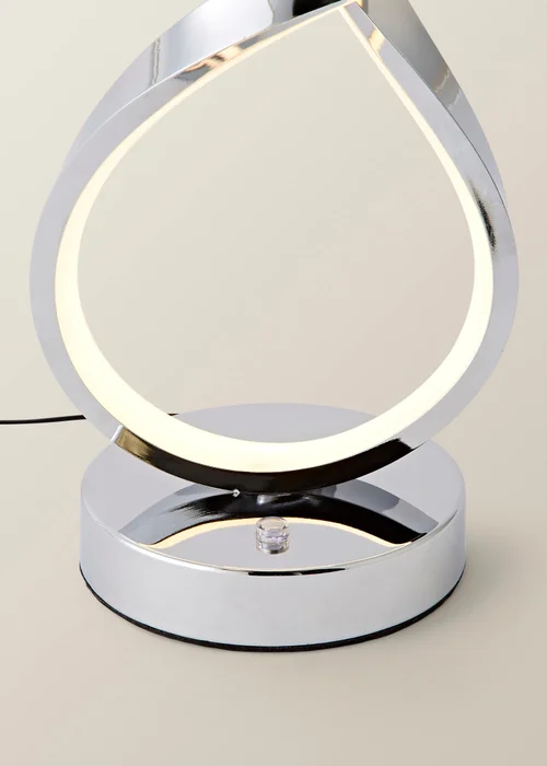 ValueLights Infinity Swirl Integrated LED Touch Dimmer Table Lamp - One Size Image 6