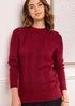 Cotton Traders Rusty Red Cable Detail Jumper - Size 10 Image 3