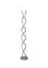 ValueLights Infinity Double Twist Integrated LED Grey Floor Lamp - One Size Image 6