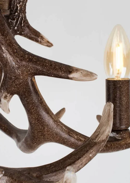 ValueLights Caribou Rustic Antler 3 Way Ceiling Light - One Size Image 2