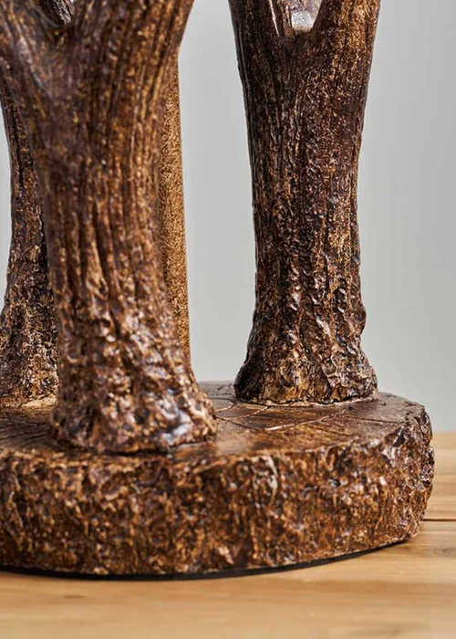 ValueLights Caribou Antler Natural Table Lamp with White Shade - One Size Image 3