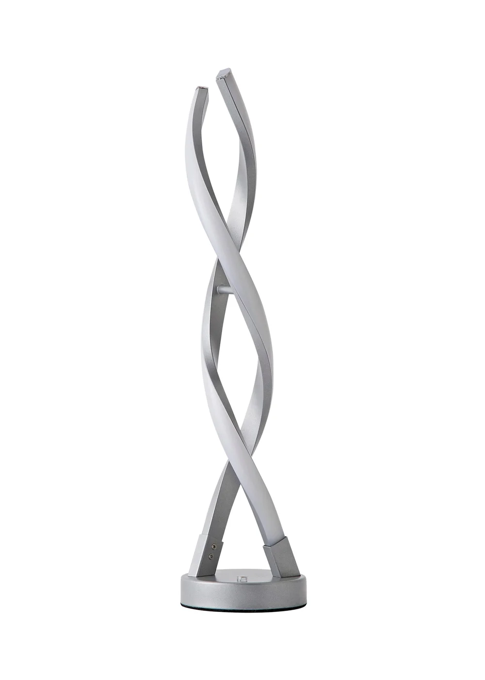 ValueLights Silver Infinity Double Twist Integrated LED Table Lamp - One Size Image 5