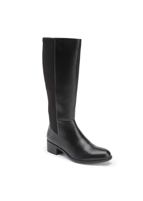 Cotton Traders Black Riding Boots - Size 6 Image 2