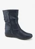 Cotton Traders Blue Stone Flexisole Mid-Calf Boots - Size 4 Image 2