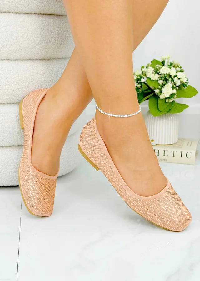 Love Lemonade Pink Crystal Twinkle Dolly Shoes