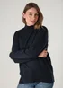 French Connection Navy Cosy Soft Touch High Neck Seam Jumper - Medium Image 3