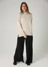 French Connection Beige Cosy Soft Touch High Neck Seam Jumper - Extra small Image 4