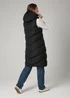 French Connection Black Midi Quilted Gilet With Hood - S Image 2