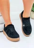 Love Lemonade Black Crystal Sprinkle Dash Trainers - Size 5 Image 3