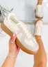 Love Lemonade Nude Crystal Sprinkle Dash Trainers - Size 4 Image 3