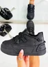 Love Lemonade Black Crystal Spark Trainers - Size 6 Image 3
